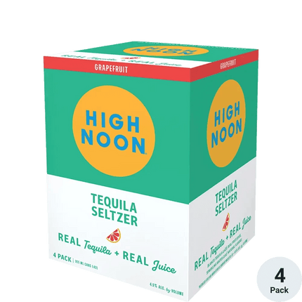 HIGH NOON TEQUILA SELTZER GRAPEFRUIT 4PK 355ML CAN - Wine barrel Plus