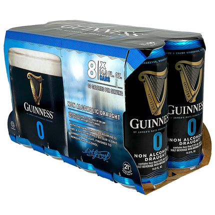 GUINNESS ZERO NON ALCH 8PK 14.9 OZ CAN - Wine barrel Plus