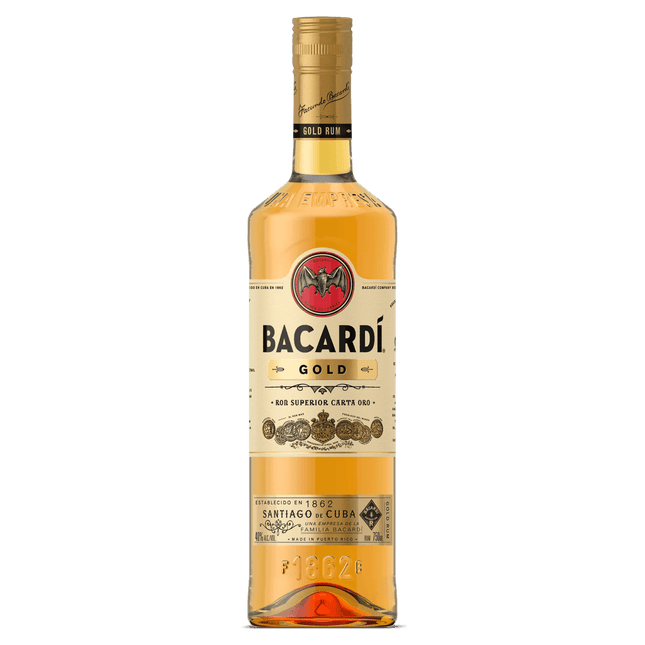 BACARDI GOLD (P R) 80 Proof 1000 ml - Wine barrel Plus