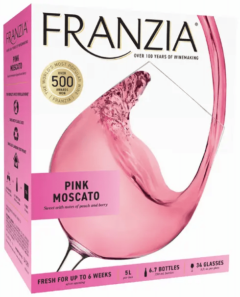 Franzia Pink Moscato 5L - Wine barrel Plus