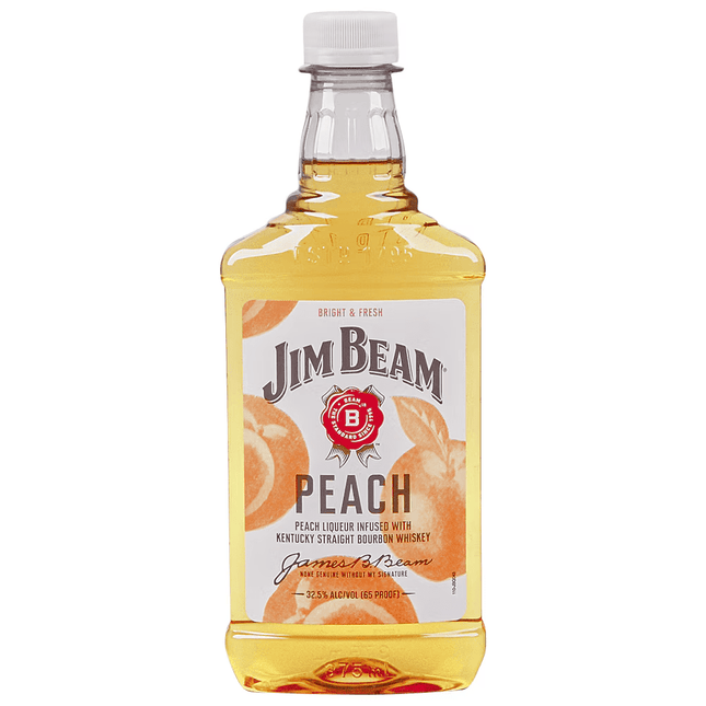 JIM BEAM PEACH PL 65 Proof 375 ml - Wine barrel Plus