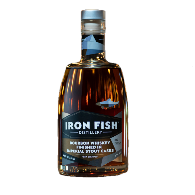 IRON FISH STOUT CASK BOURBON 86 Proof 750 ml - Wine barrel Plus