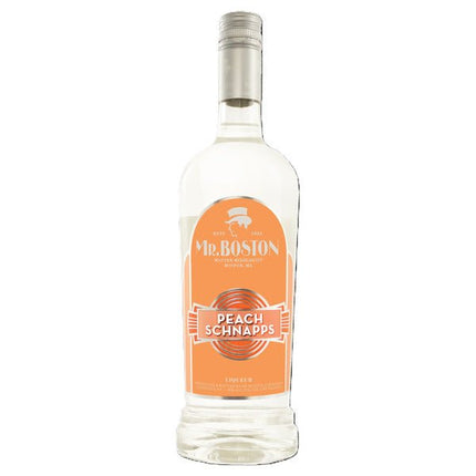 MR BOSTON PEACH SCHNAPPS 30 Proof 750 ml - Wine barrel Plus