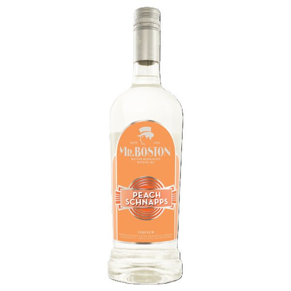 MR BOSTON PEACH SCHNAPPS 30 Proof 750 ml - Wine barrel Plus
