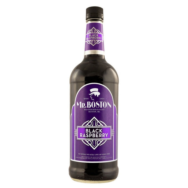 MR BOSTON BLACK RASPBERRY 30 Proof 1000 ml - Wine barrel Plus