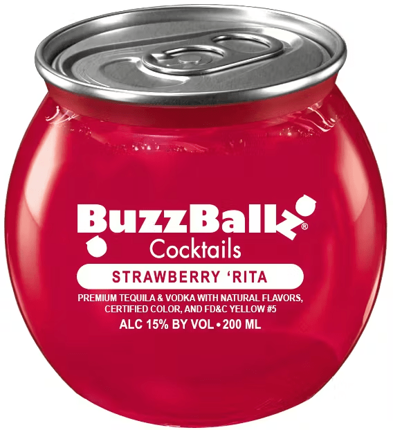 BUZZBALLZ STRAWBERRY RITA 187ML - Wine barrel Plus