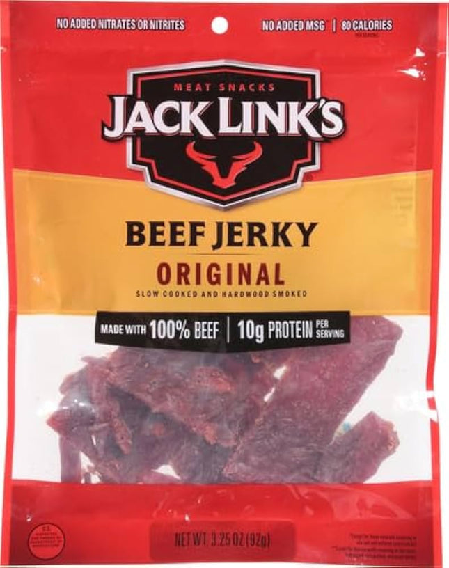 JACK LINK'S BEEF JERKY ORIGINAL 3.25 OZ - Wine barrel Plus