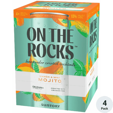ON THE ROCKS MANGO & MINT MOJITO 4PK 12OZ CAN - Wine barrel Plus