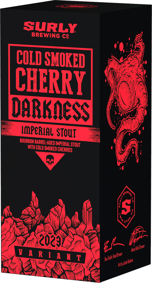 SURELY COLD SMOKED CHERRY DARKNESS IMPERIAL STOUT 1PK - Wine barrel Plus