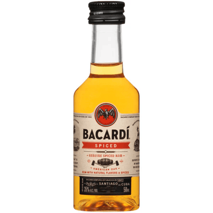 BACARDI SPICED RUM PL 70 Proof 50 ml - Wine barrel Plus