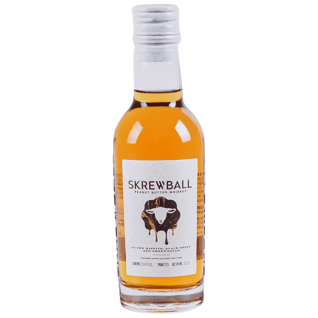 SKREWBALL PEANUT BUTTER WHISKY 70 Proof 200 ml - Wine barrel Plus
