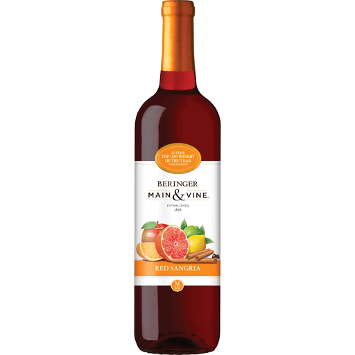 BERINGER MAIN & VINE RED SANGRIA 750 ML - Wine barrel Plus