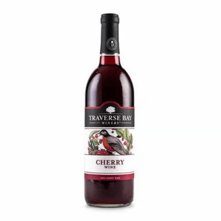 TRAVERSE BAY WINERY CHERRY WINE 750 ml - Wine barrel Plus