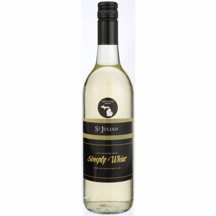SIMPLY WHITE ST JULIAN WINERY 750 ml - Wine barrel Plus