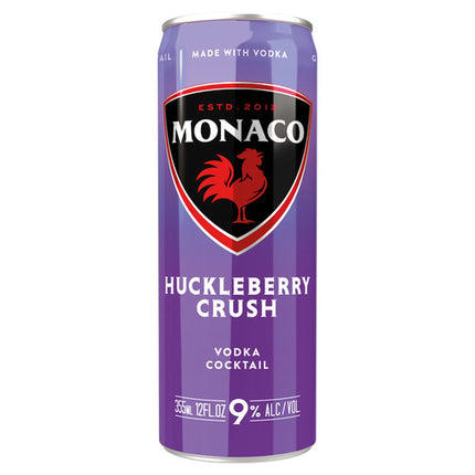 MONACO HUCKLEBERRY CRUSH 12OZ CAN - Wine barrel Plus