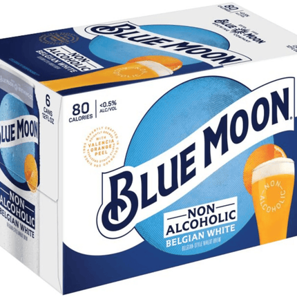 BLUE MOON NON - ALCOHOLIC 6PK - Wine barrel Plus
