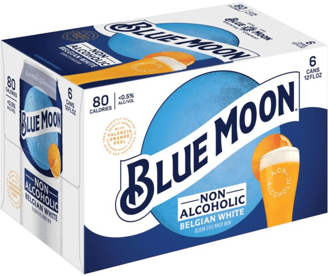 BLUE MOON NON - ALCOHOLIC 6PK - Wine barrel Plus