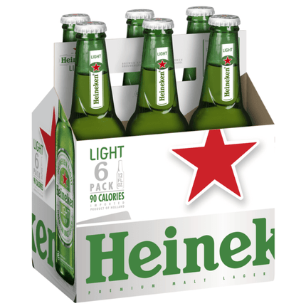 HEINEKEN LIGHT 6PK 12OZ BOTTLE - Wine barrel Plus