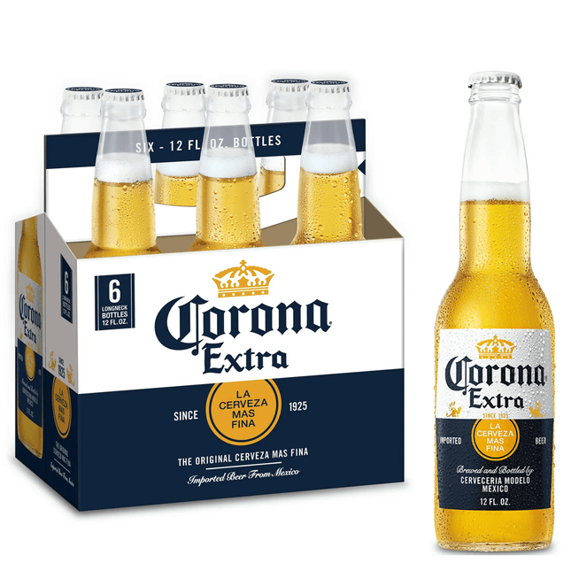 CORONA EXTRA 6PK 12OZ BOTTLE - Wine barrel Plus
