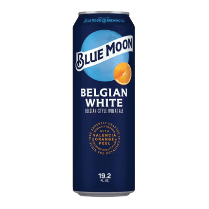 BLUE MOON BELGIAN WHITE 1PK 19.2 OZ CAN - Wine barrel Plus
