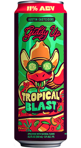 AUSTIN EASTCIDERS GIDDY UP TROPICAL BLAST 1PK 19.2 OZ CAN - Wine barrel Plus