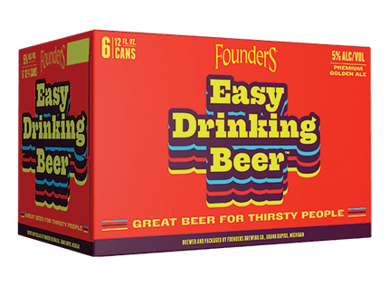 FOUNDERS EASY DRINKING BEER 6PK 12OZ CAN - Wine barrel Plus