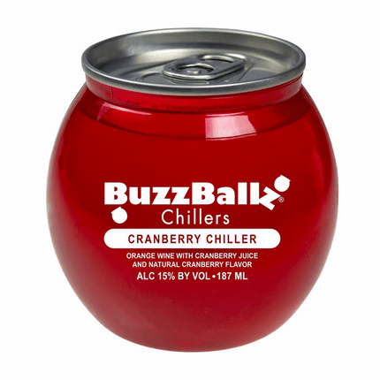 BUZZBALLZ CHILLERS CRANBERRY CHILLER 187ML - Wine barrel Plus