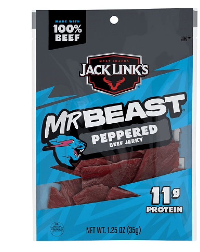 Jack Link’s Mr. Beast Peppered Mini Beef Sticks – 1.25oz Each - Wine barrel Plus