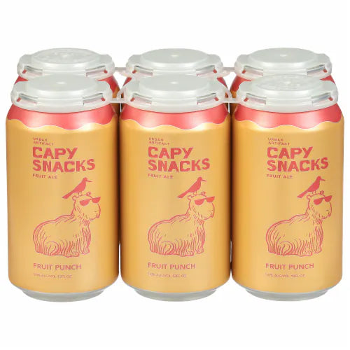 URBAN ARTIFACT CAPY SNACKS FRUIT PUNCH 6PK 12FL OZ