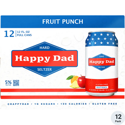 HAPPY DAD FRUIT PUNCH HARD SELTZER 12PK