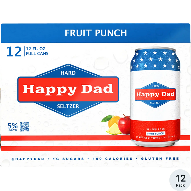 HAPPY DAD FRUIT PUNCH HARD SELTZER 12PK