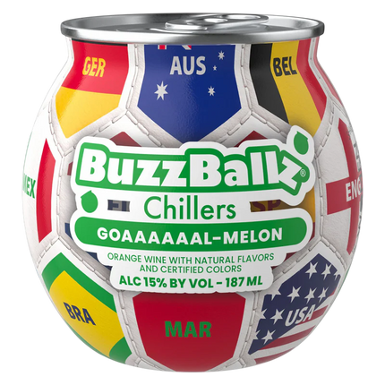 BuzzBall Chillers can shaped like a soccer ball with各国国旗图案