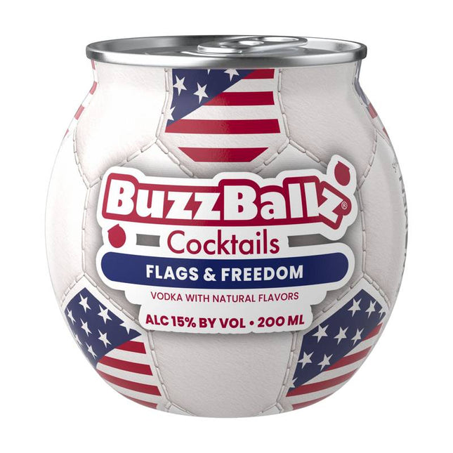 BUZZBALLZ CHILLERS FLAGS & FREEDOM 187ML 30 PROOF