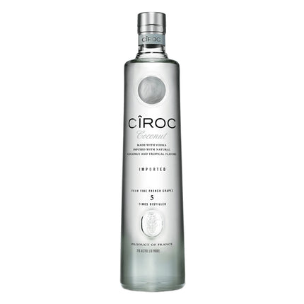 Ciroc vodka bottle on a white background