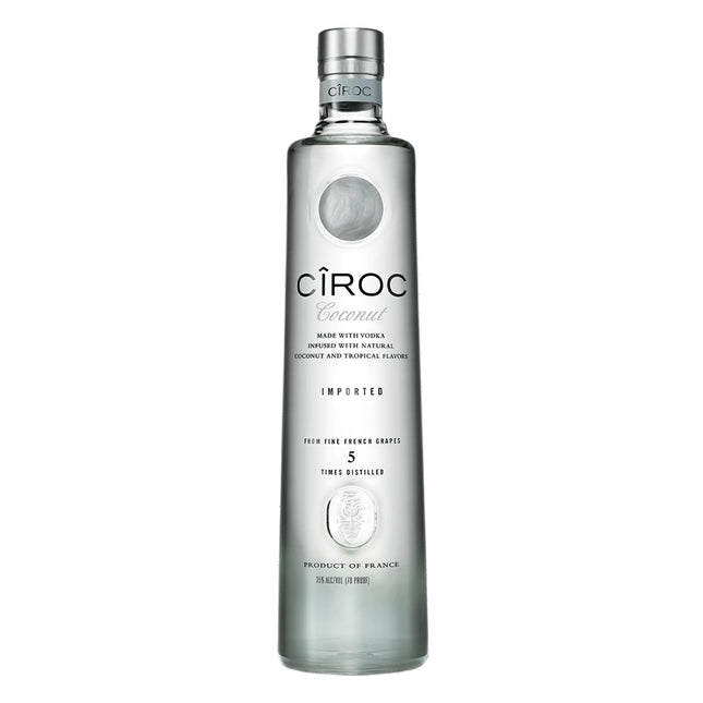 Ciroc vodka bottle on a white background