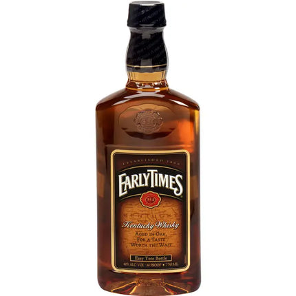 Early Times Kentucky Whiskey bottle on a white background