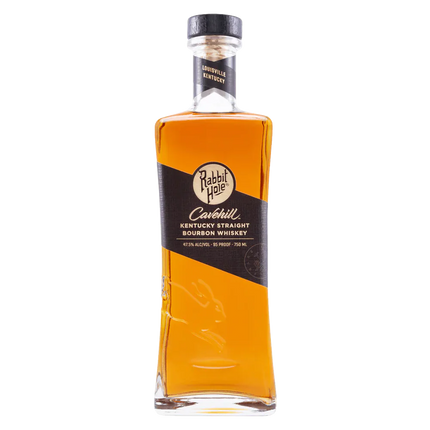 Bottle of Rabbit Hole Distilling Co. Caskbill Kentucky Straight Bourbon Whiskey on a white background