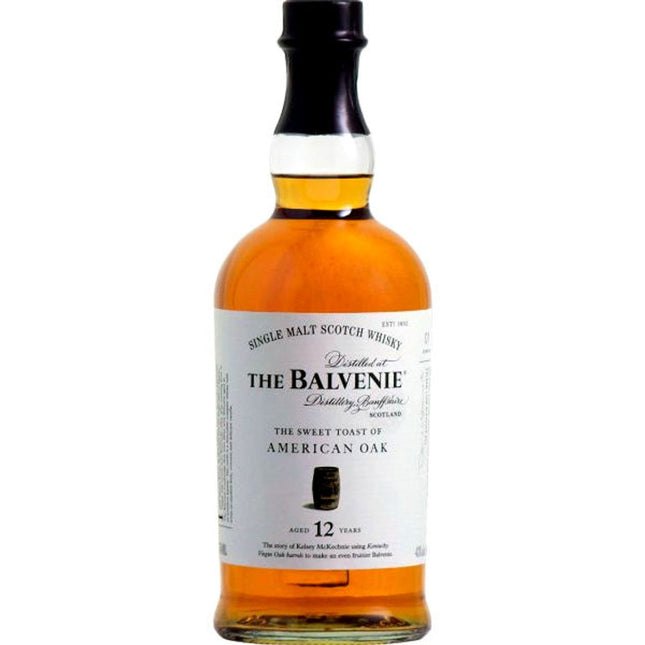 BALVENIE AMERICAN OAK - 12 YR 86 Proof 750 ml - Wine barrel Plus
