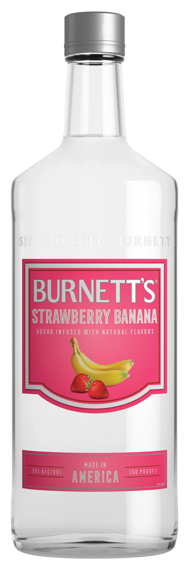 BURNETT'S STRAWBERRY BANANA 70 Proof 750 ml