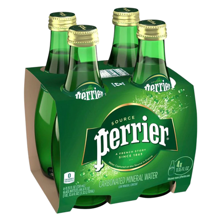 PERRIER MAISON SPARKLING GLASS 4PK 11.15OZ BOTTLE
