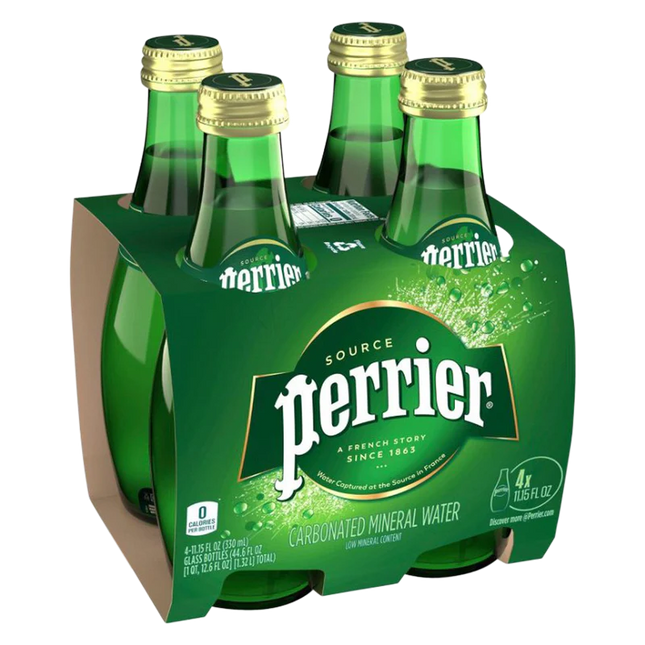 PERRIER MAISON SPARKLING GLASS 4PK 11.15OZ BOTTLE