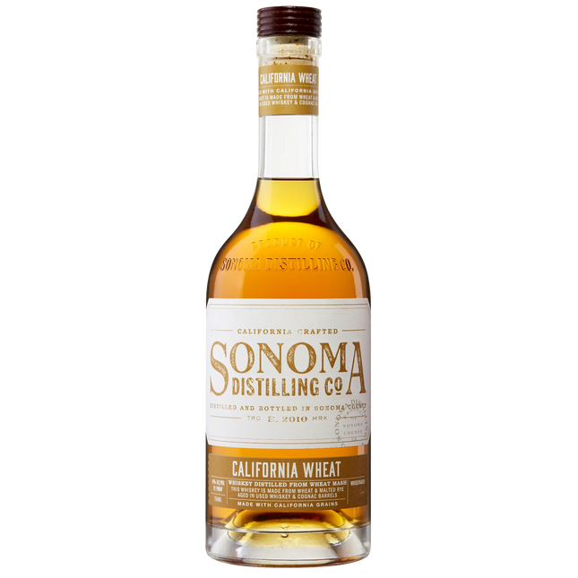 SONOMA DISTILLING CA.CALIFORNIA WHEAT 750ML 92 PROOF