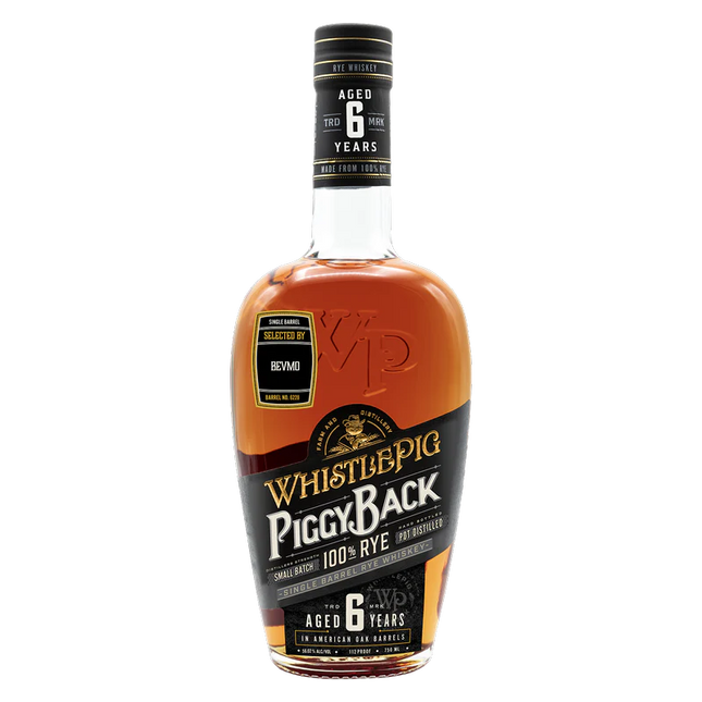 WHISTLEPIG PIGGYBACK RYE-6 YR 96.6 Proof 750 ml