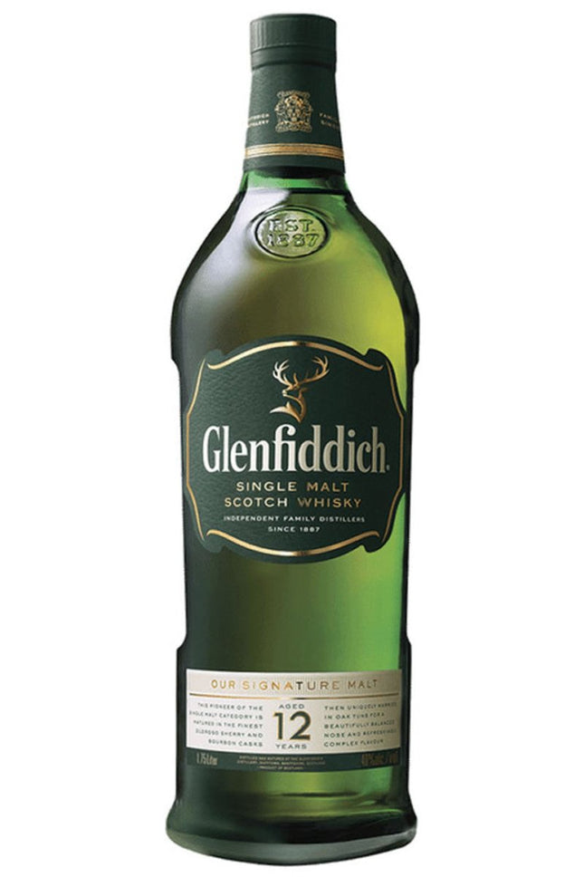GLENFIDDICH - 12 YR 80 Proof 1750 ml - Wine barrel Plus