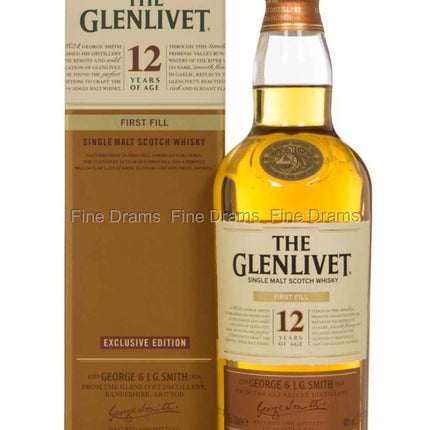 The Glenlivet First Fill 12 Year Old Speyside Single Malt Scotch 750ml - Wine barrel Plus