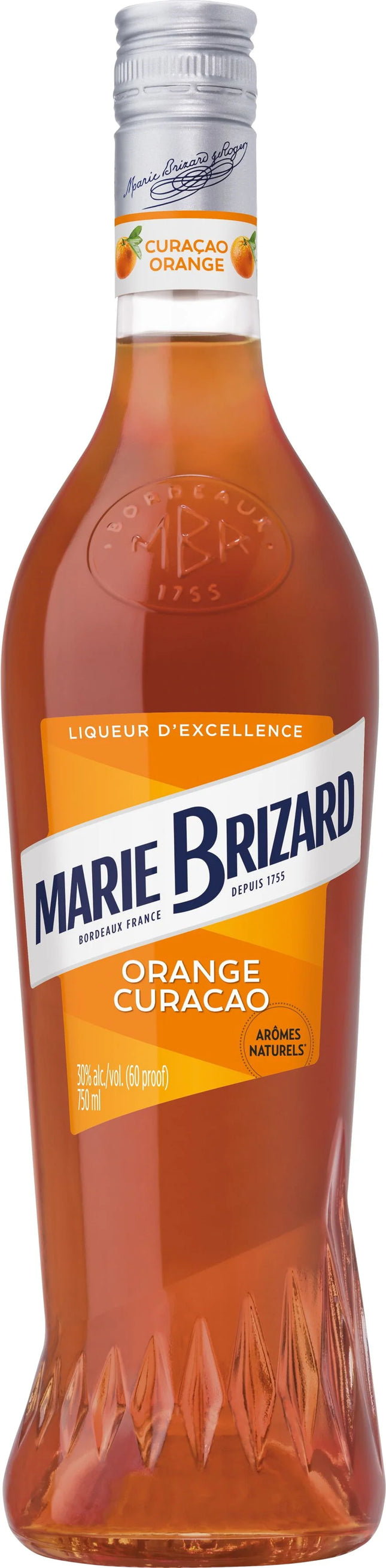 MARIE BRIZARD ORANGE CURACAO 60 Proof 750 ml