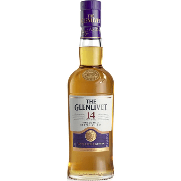GLENLIVET - 14 YR 80 Proof 375 ml - Wine barrel Plus
