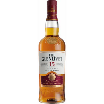 GLENLIVET FRENCH OAK-15 YR 80 Proof 750 ml