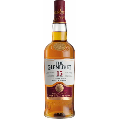 GLENLIVET FRENCH OAK-15 YR 80 Proof 750 ml