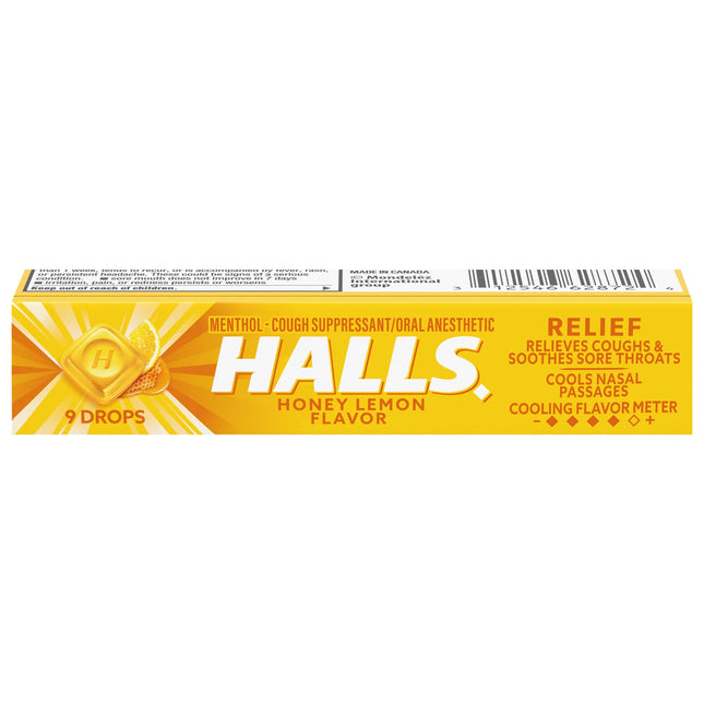 Halls honey lemon flavor